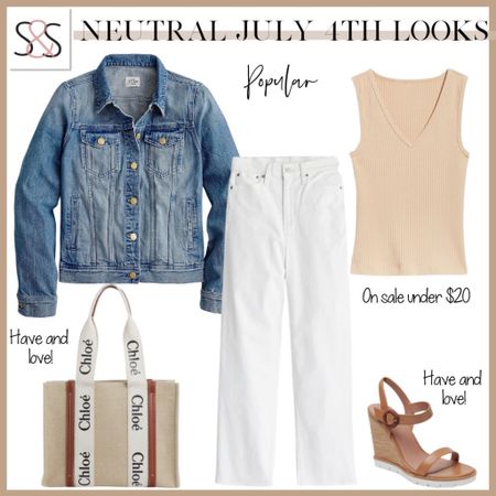 Neutral July 4th outfit for your summer kickoff! Linen pants are a perfect addition to any outfit  

#LTKstyletip #LTKunder100 #LTKSeasonal