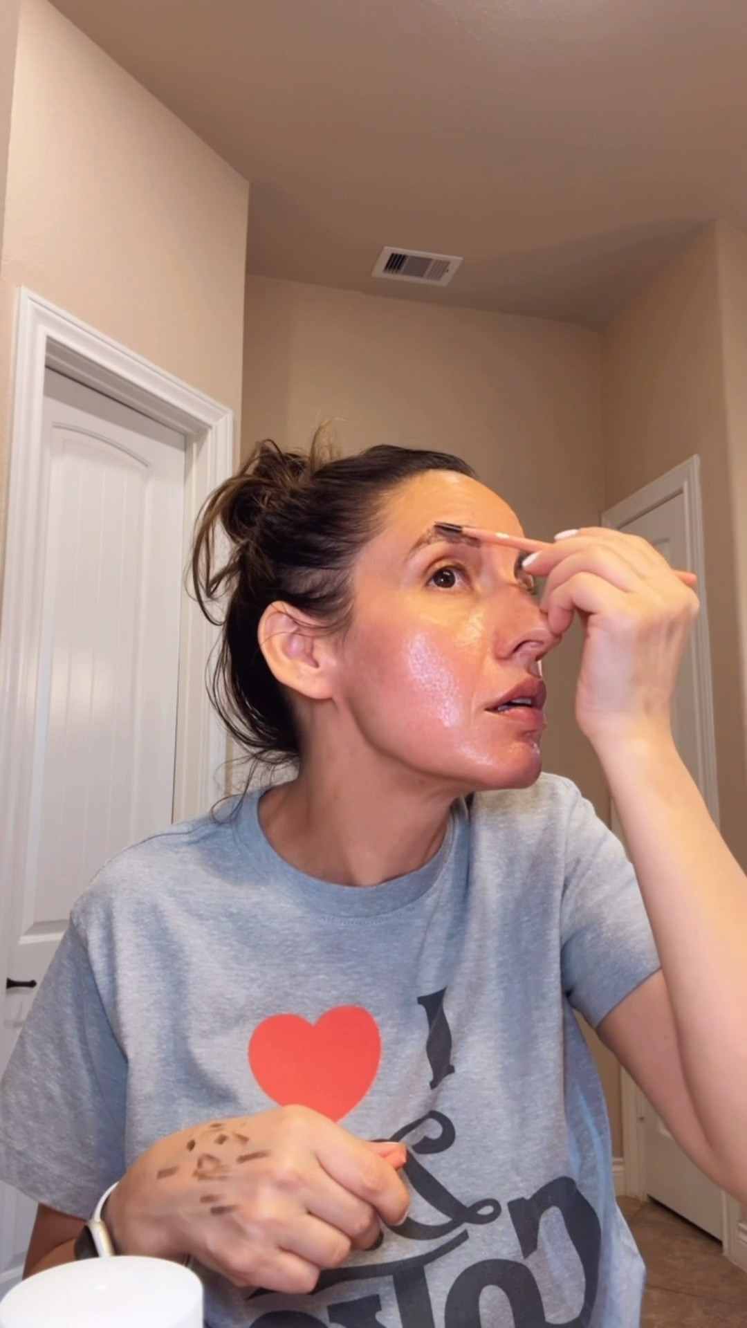 Let’s do our eyebrows together. 
I love eyebrows, and seriously think they can make a break a look. 
I suck at eyebrows. So let’s try together. 
I use Nyx brow glue
Nyx brow pencil with spooly
Maybelline brow tattoo pen. 
Anyone else struggle with eyebrow?

#LTKOver40 #LTKBeauty #LTKgrwm