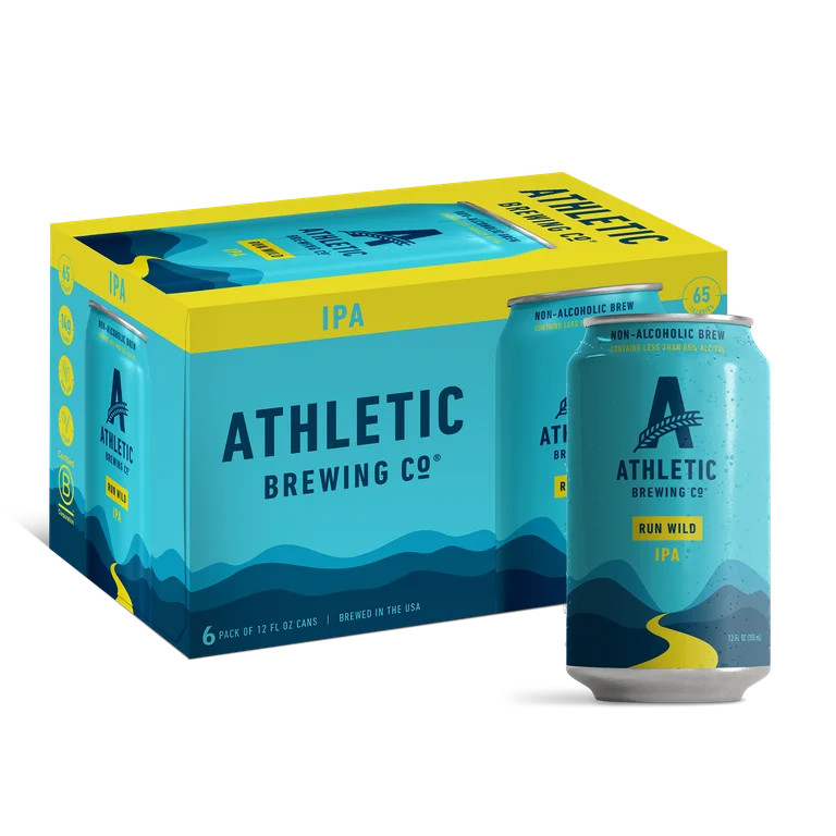 Athletic Brewing Company Run Wild Ipa, Craft Non-Alcoholic Beer, 12 fl oz Cans, 6 Pack, 0.5% ABV | Walmart (US)