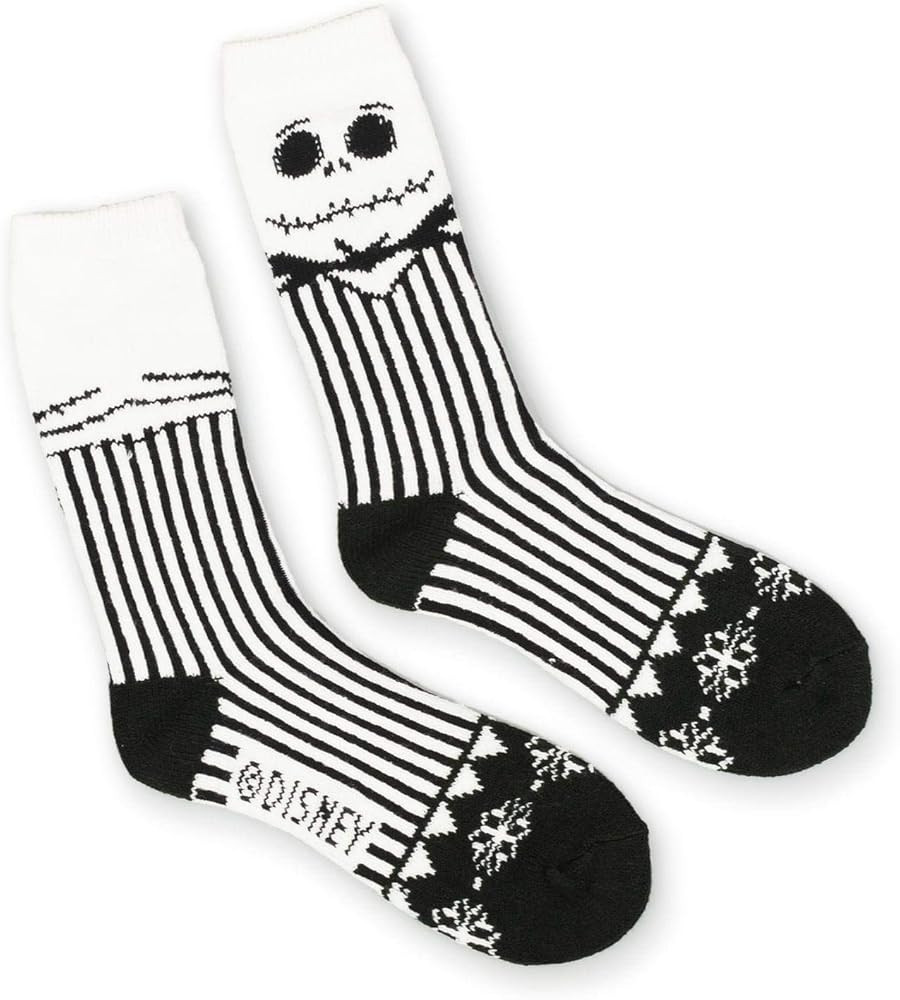 Nightmare Before Christmas Jack Skellington Striped Sweater Socks size 10-13 | Amazon (US)