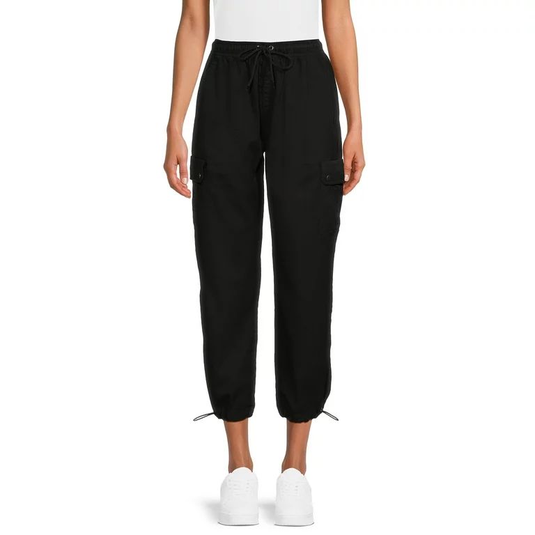 Time and Tru Women's Parachute Cargo Jogger Pants, 29" Inseam, Sizes XS-XXL | Walmart (US)