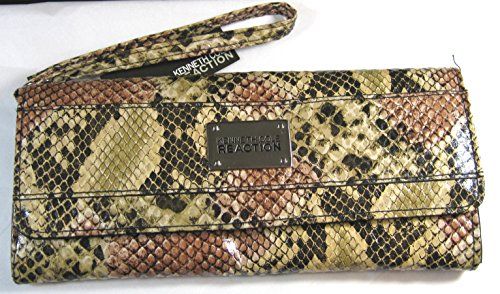 Kenneth Cole Reaction Faux Snake Skin Leather Clutch Wristlet | Amazon (US)