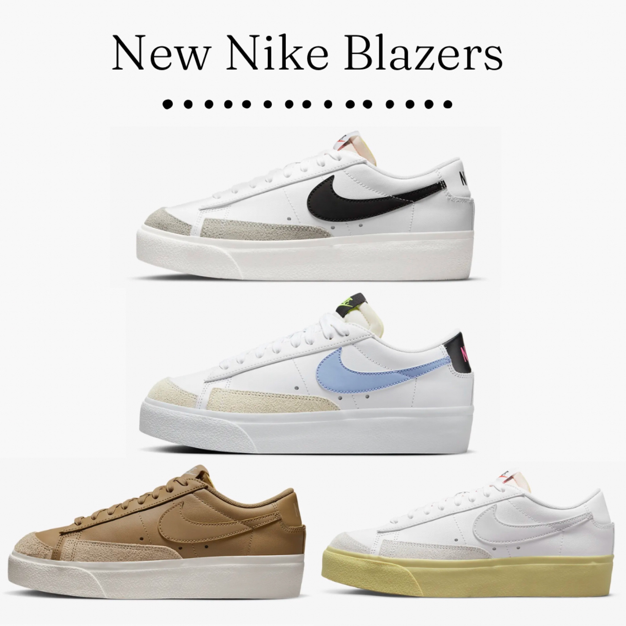 Nike blazers just released 🫶🏼 | shoes | nike | women’s shoes | nike blazers | blazers low | new | just released | nike platform | 

#LTKshoecrush #LTKFind #LTKunder100