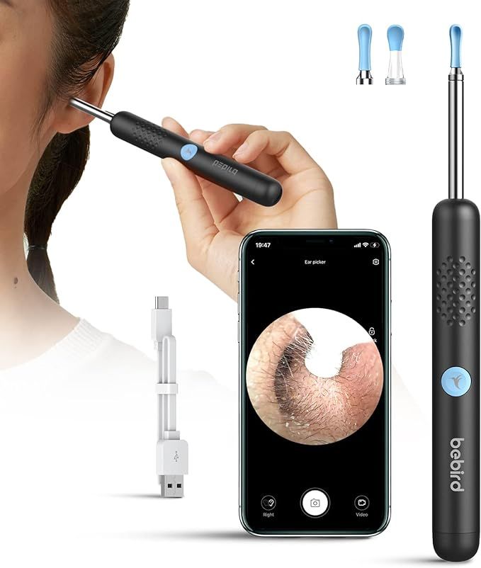 Ear Wax Removal Tool,Bebird Ear Wax Removal Ear Camera,Ear Cleaning Camera,1080P Hd Endoscope, Wi... | Amazon (US)