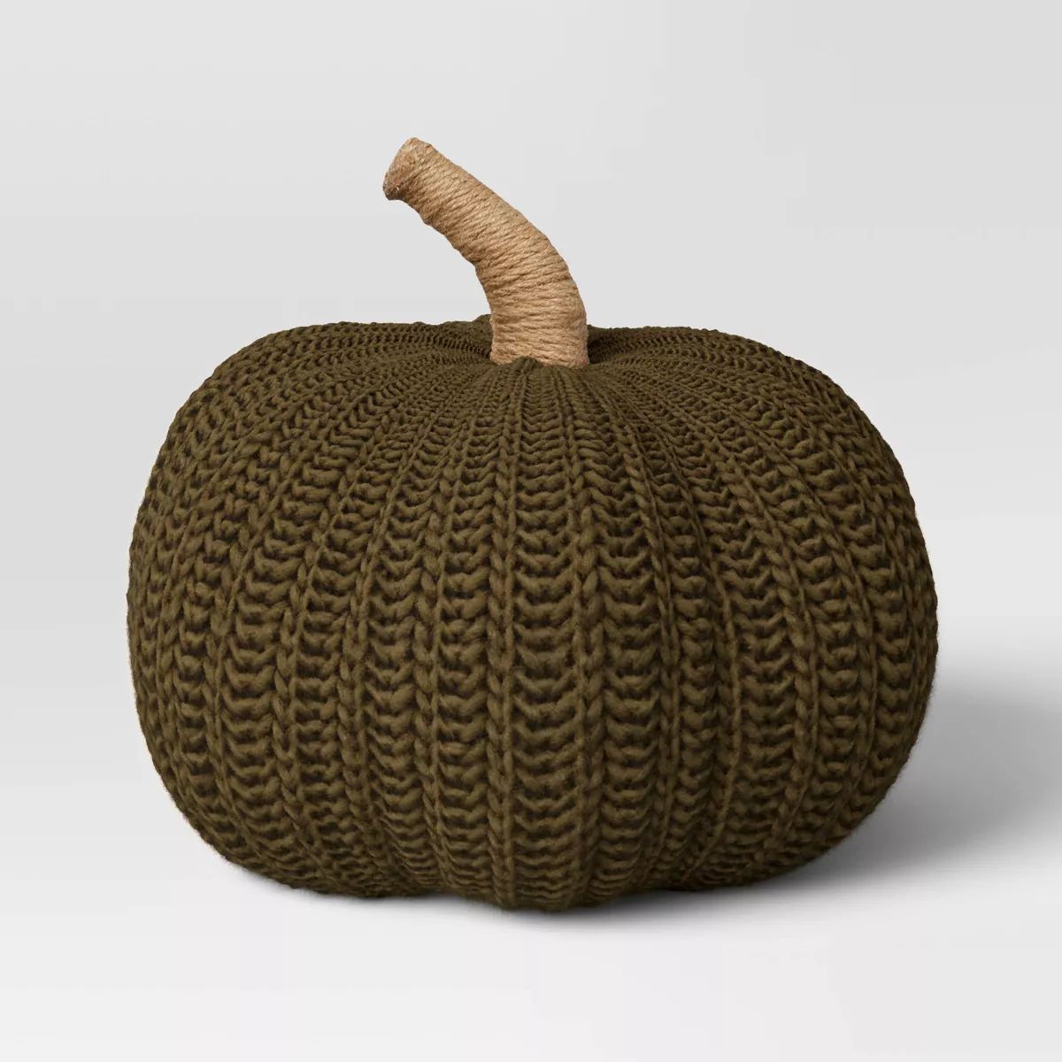 Knit Pumpkin with Jute Stem Novelty Throw Pillow - Threshold™ | Target