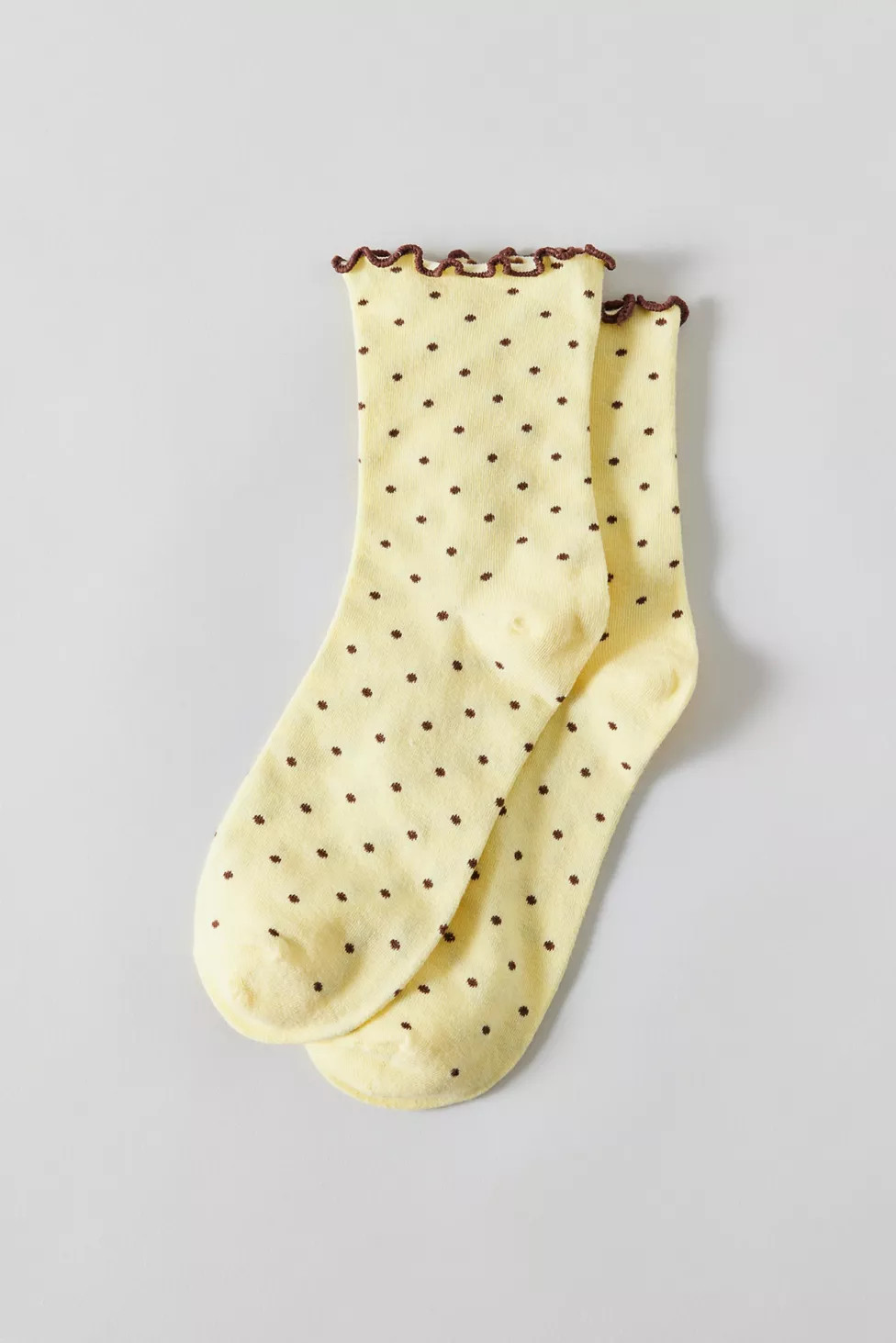 Lettuce-Edge Polka Dot Socks | Urban Outfitters (US and RoW)