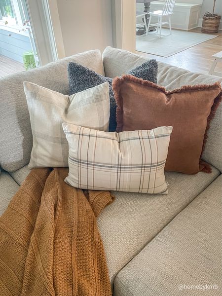 Have a few fall pillows coming but loving this throw pillow combo! 

#LTKhome #LTKSeasonal