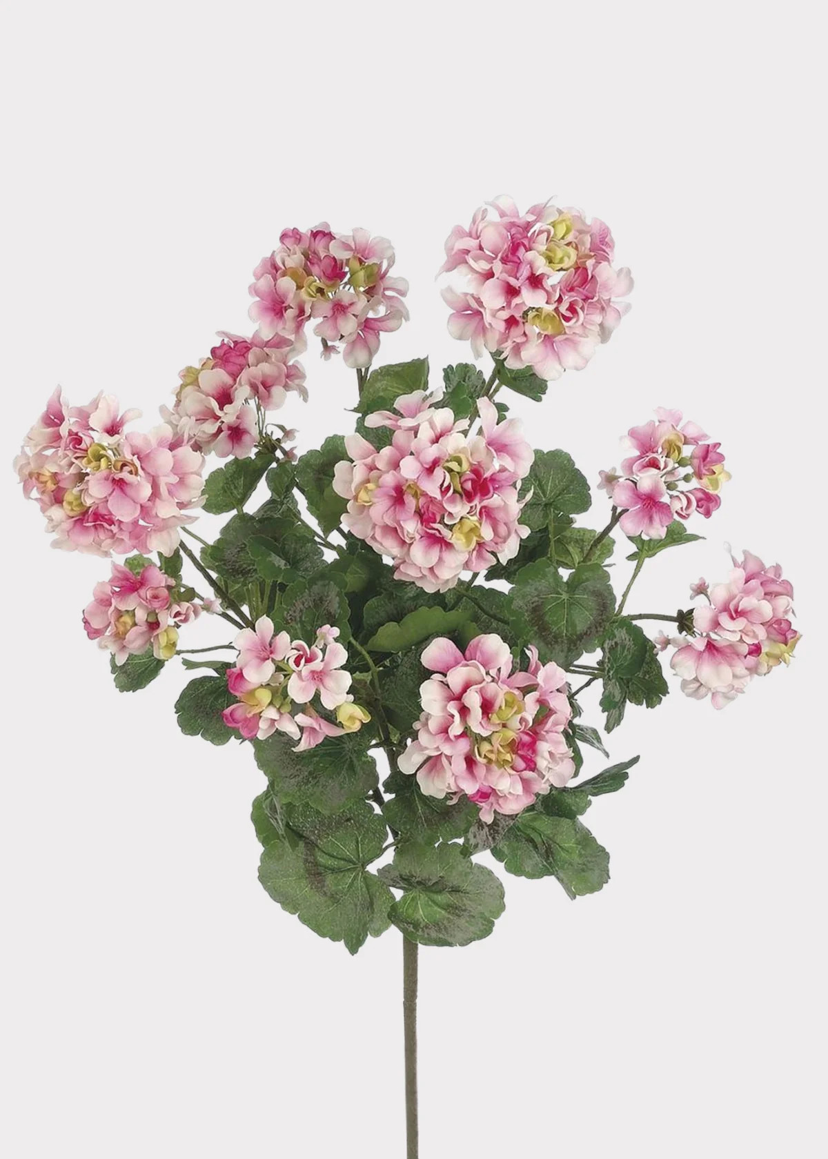 Pink Geranium Bush | Fake Indoor/Outdoor Flowers | Afloral | Afloral