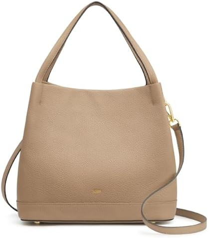 Kattee Genuine Leather Handbags for Women Trendy, Soft Small Leather Bucket Bags Shoulder Tote Cr... | Amazon (US)