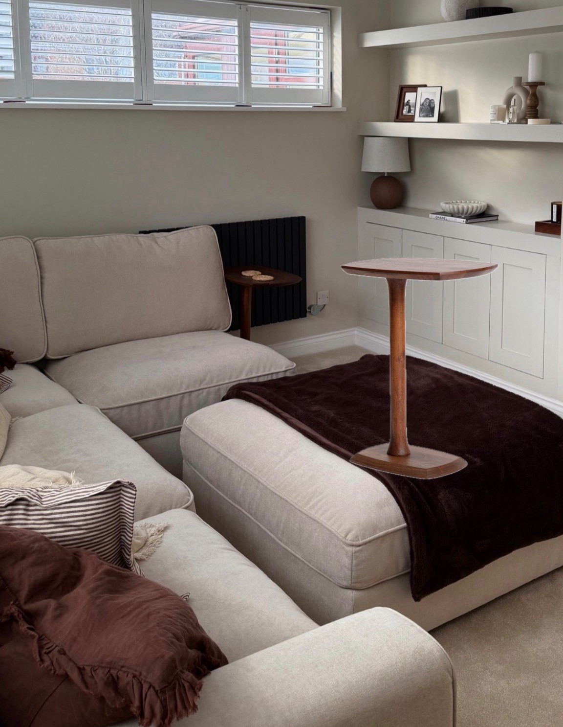 the PERFECT side table🤍 it’s the perfect size & height. #ad #wayfairuk @Wayfair 