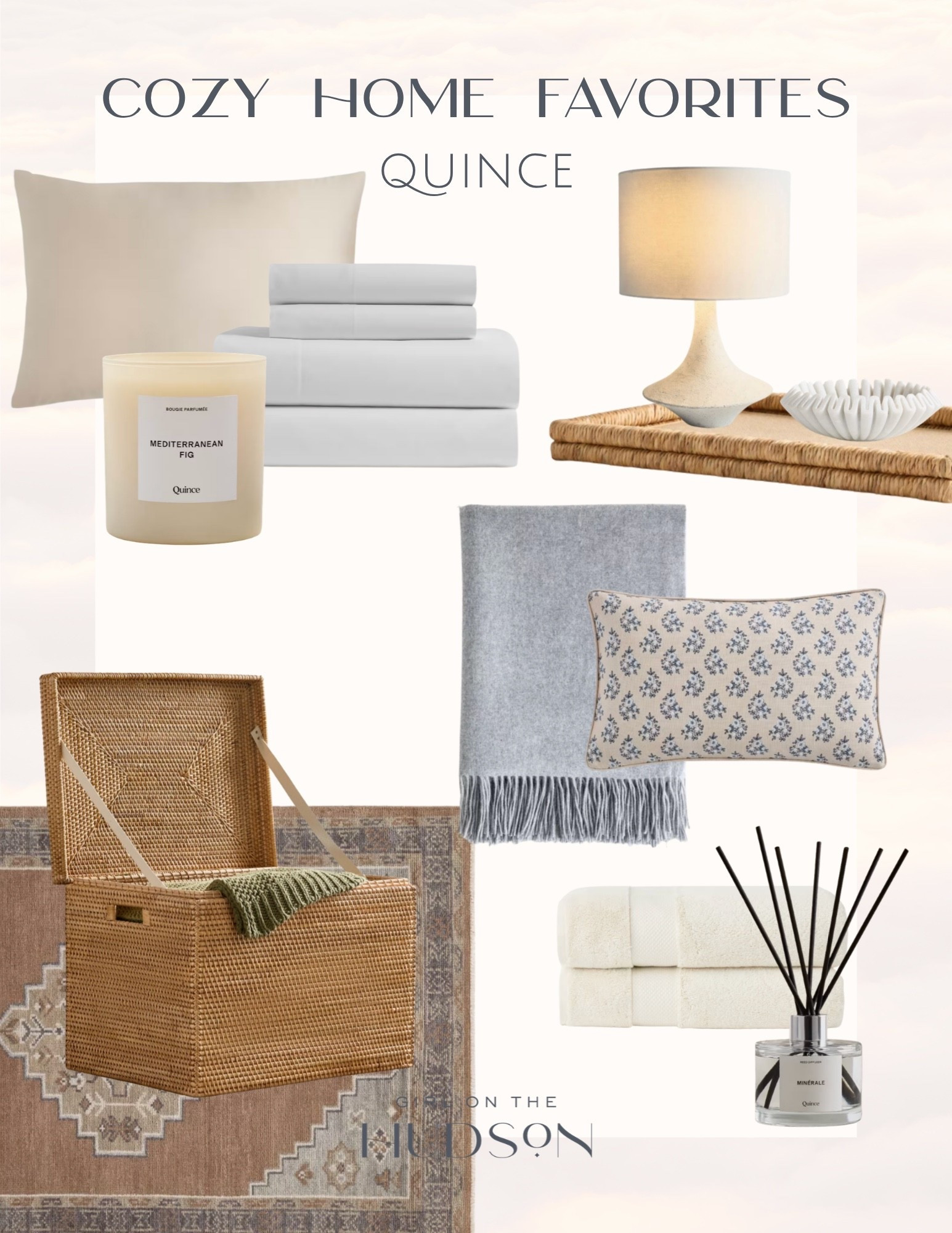 Quince has become one of my favorite places to shop for home essentials, and these are the pieces that instantly make a space feel warm, cozy, and elevated. 🤍 From buttery soft bedding and cozy throws to beautiful lighting, candles, decorative accents, and timeless home decor, these are the Quince favorites I reach for again and again.

Quince home, Quince home decor, Quince bedding, cozy home, home essentials, neutral home decor, luxury home decor, throw blanket, decorative pillows, linen sheets, scented candle, reed diffuser, table lamp, woven storage basket, home styling, living room decor, bedroom decor, everyday luxury, Girl on the Hudson

#LTKHome #LTKSeasonal #LTKmomlife