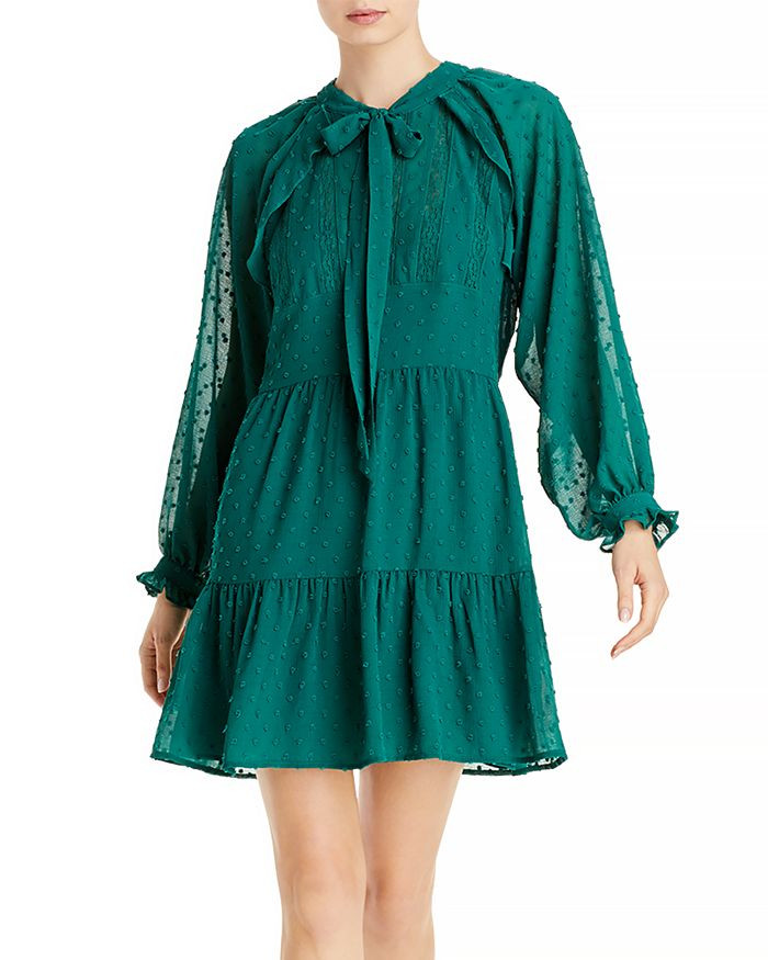 Ruffled Clip Dot Mini Dress - 100% Exclusive | Bloomingdale's (US)