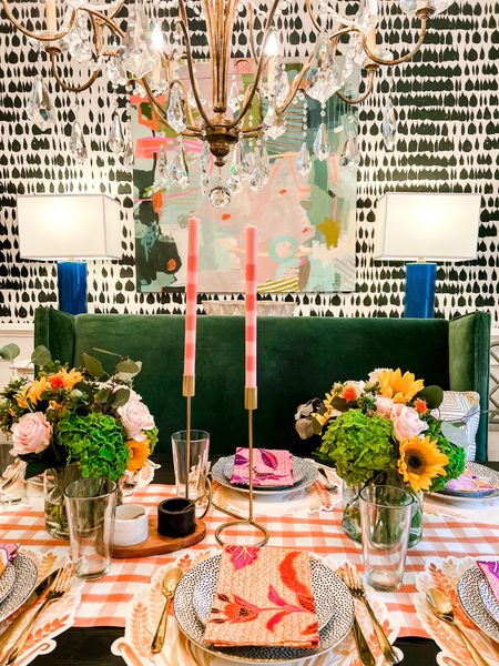 gathered around our table… nothing could bring me more joy!! you know I’ll always bring the color and pop of fun to any room 


#LTKHoliday #LTKstyletip #LTKhome