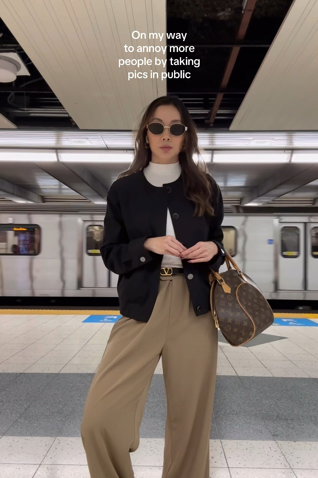 Day Off Style: Effortlessly stylish for your day off! Casual trousers, a tee, and bomber jacket keep things comfortable, while sneakers and a Louis Vuitton Ellipse add a touch of refinement. Just the right look for a laid-back but stylish day out.

#LTKTravel #LTKWorkwear #LTKSeasonal