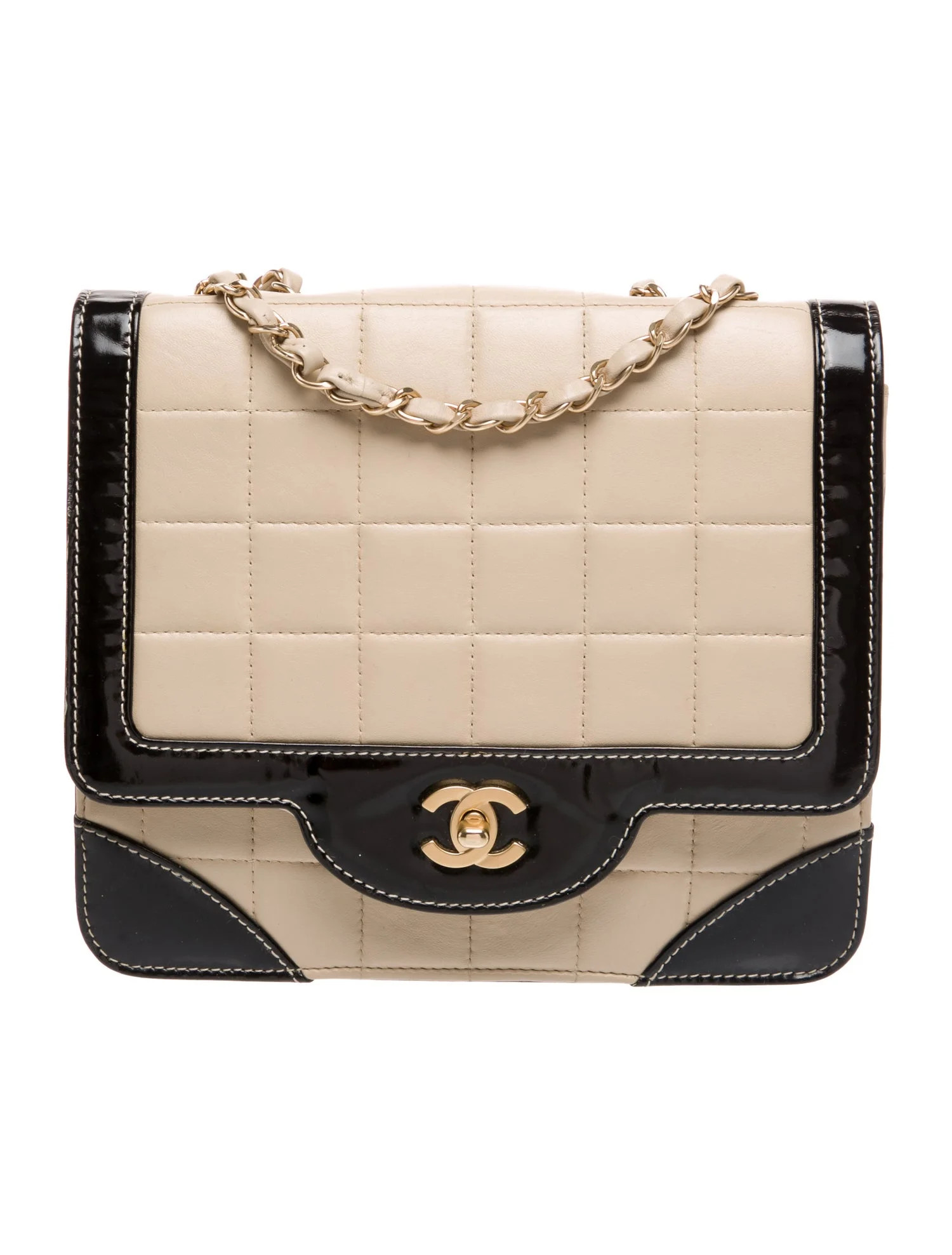 Square Quilt Flap Bag | The RealReal
