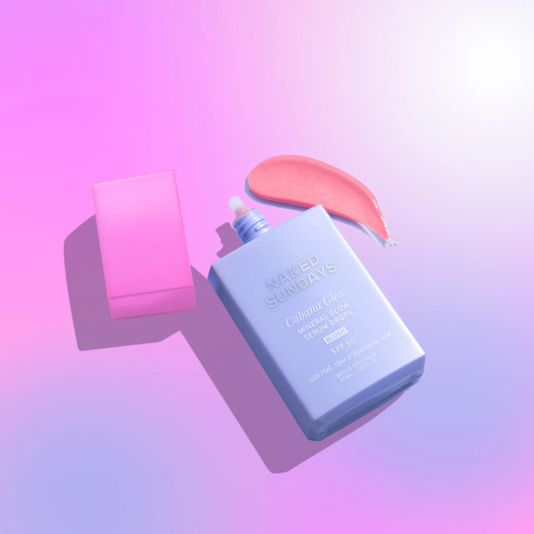 CabanaGlow™ SPF50 Mineral Luminizing Blush Serum | Naked Sundays