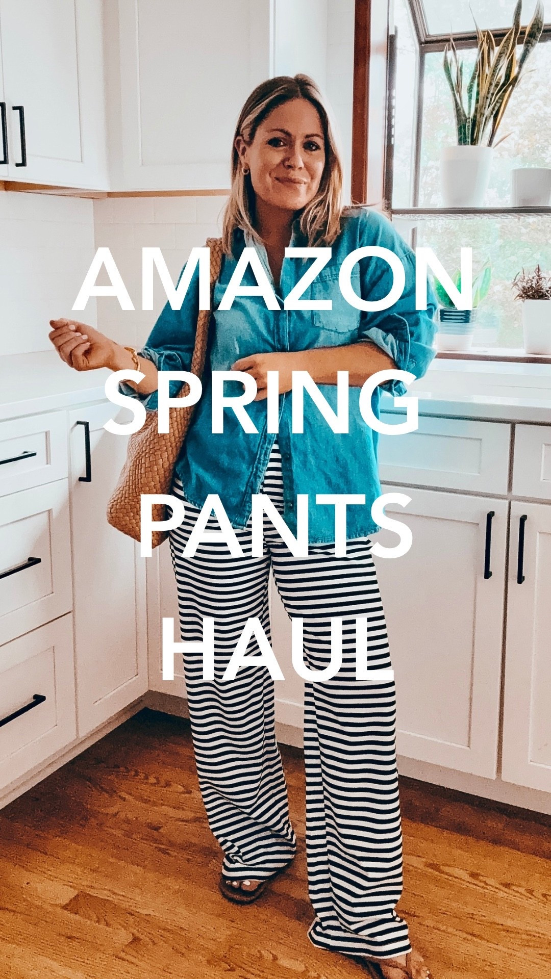 Amazon Spring & Summer Pants Haul! 

Sizing info:
-black lightweight barrel leg: S
-brown wide leg: S
-white cuffed jeans: 4
-striped lightweight sweatpants: S
-straight leg with tie waist: 4

#LTKootd #LTKPetite #LTKSaleAlert