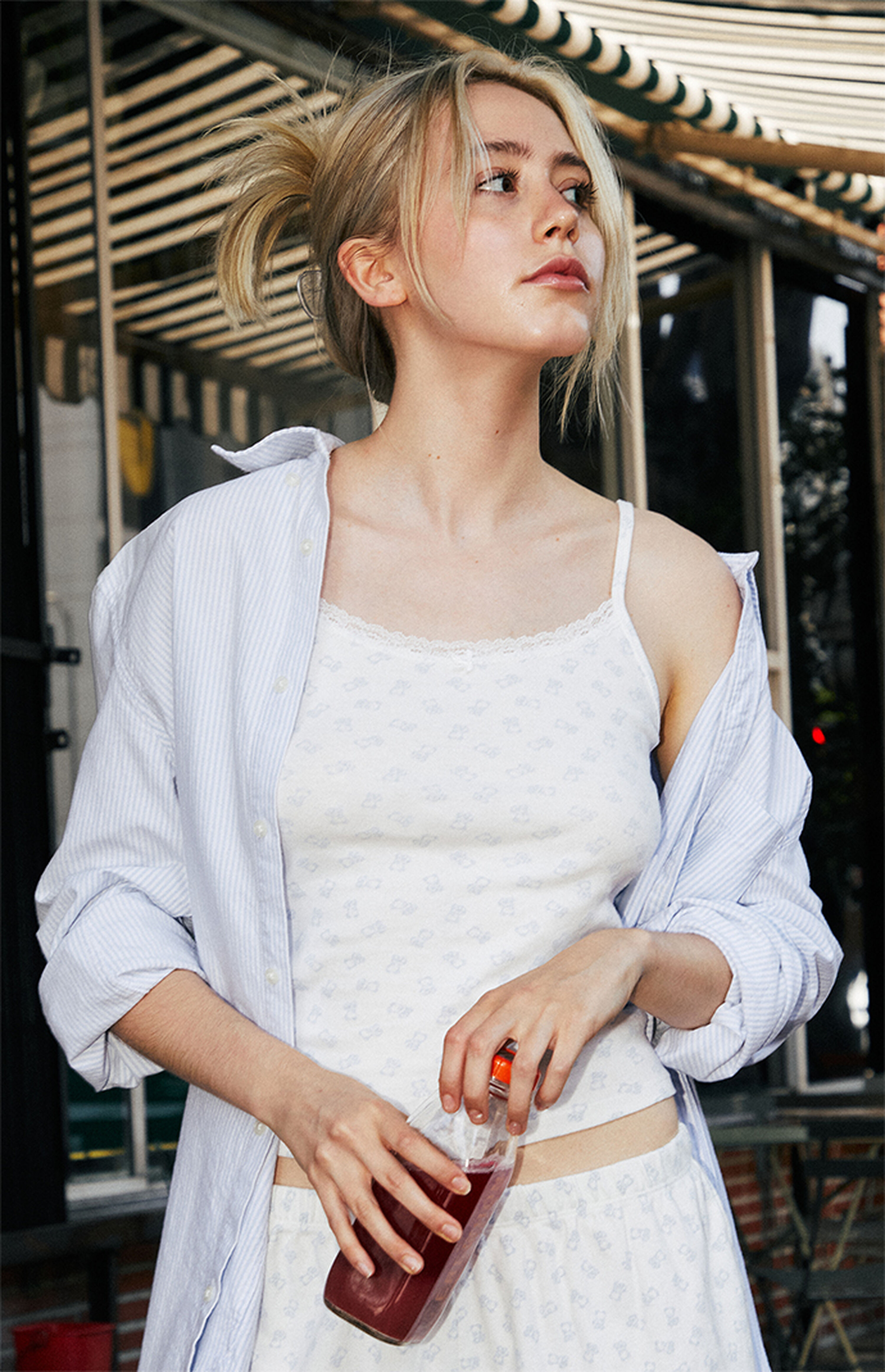 John Galt Bear Lace Skylar Pajama Tank Top | PacSun