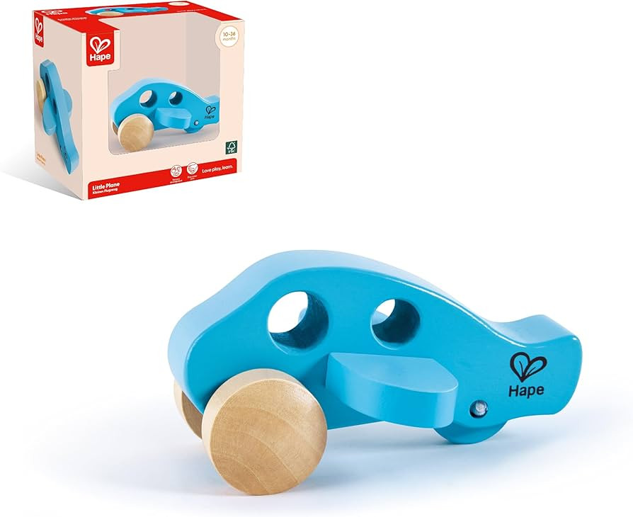 Hape Wooden Mini Airplane| Wooden Educational Learning Toys for Toddler Gift | Amazon (US)