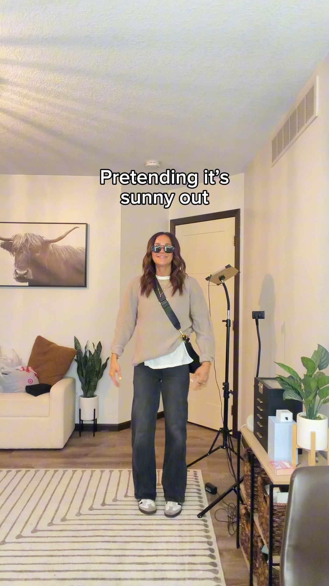 Wearing small in tee and sweater 
Jeans 25, if in between sizes, I recommend sizing up
Get dressed with me for church and pretending it’s warm outside 

#LTKootd #LTKmomlife #LTKgrwm