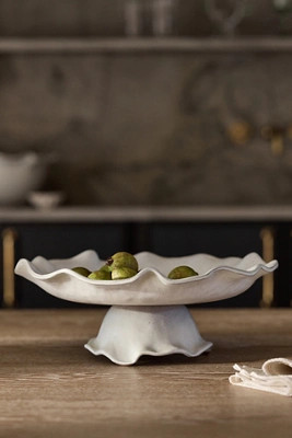 Wynn Portuguese Glazed Terracotta Cake Stand | Anthropologie (US)