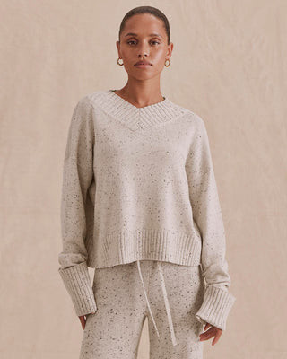 Splendid - Haven Tweedy Sweater - Heather Charcoal | Splendid