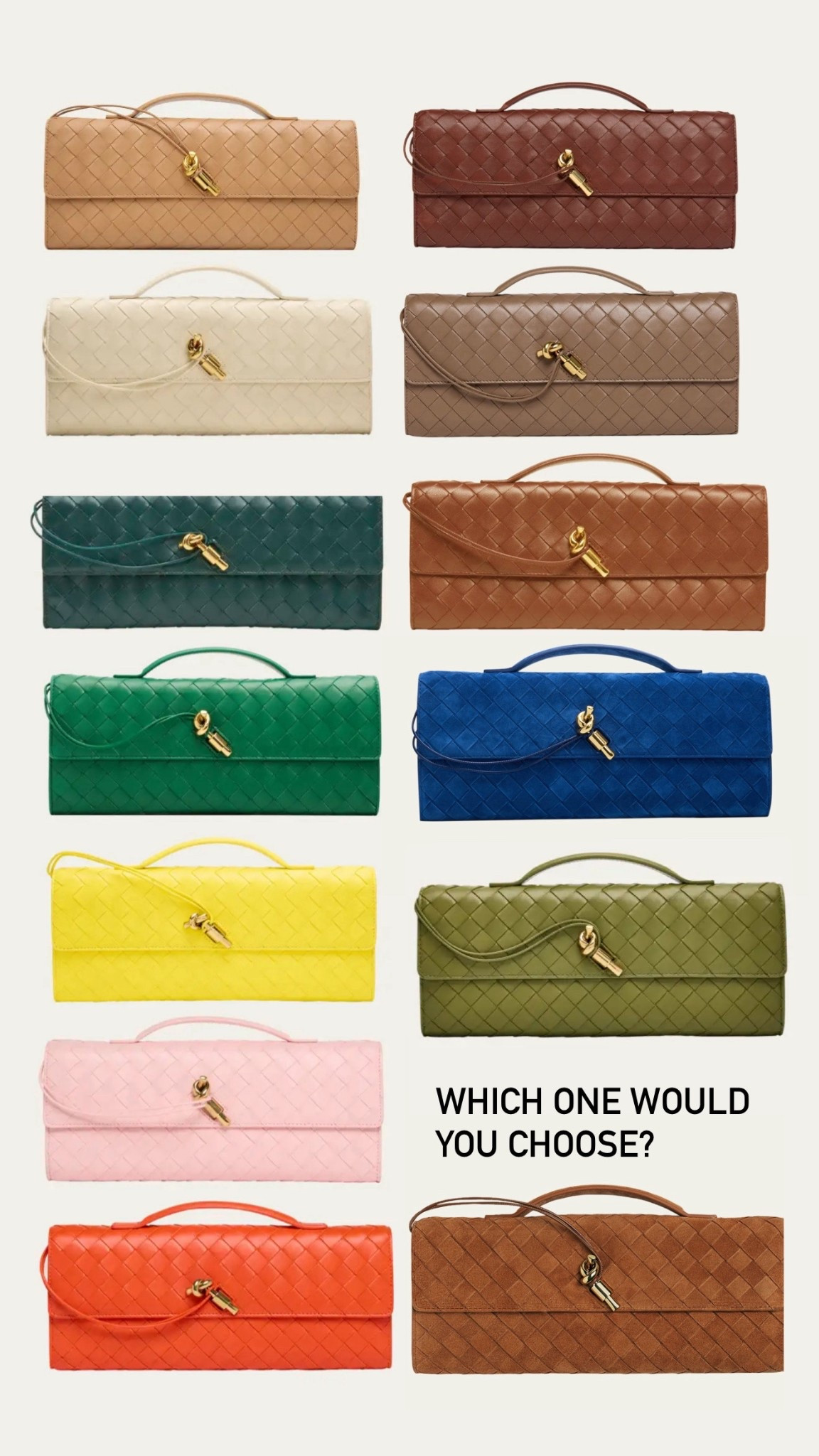 Which one would you choose for spring? 🧡🩷🩶💙💛💜💚🧡❤️