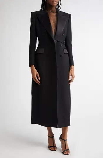 Dolce&Gabbana Hourglass Double Breasted Wool Blend Coat | Nordstrom | Nordstrom