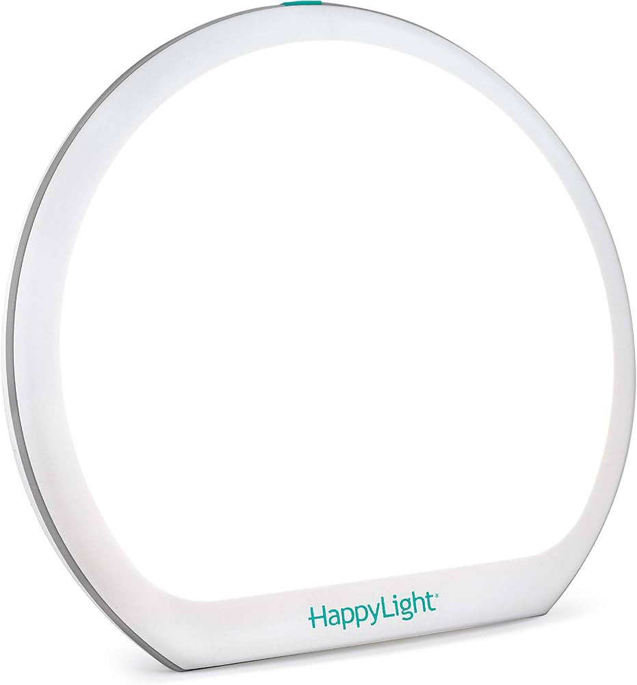 Verilux HappyLight Alba - New Round UV-Free LED Therapy Lamp, Bright White Light with 10,000 Lux,... | Amazon (US)