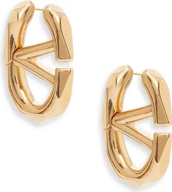 Valentino Garavani VLOGO Boldie Hoop Earrings | Nordstrom | Nordstrom