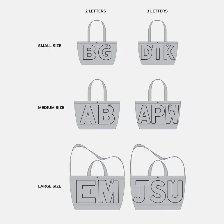 Striped Custom Alpha Tote - Currant | BaubleBar