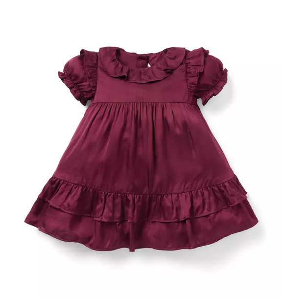 Baby Satin Ruffle Dress | Janie and Jack