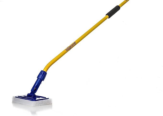 THE SIMPLE SCRUB Tile + Shower Scrubbing Mop Brush | Clean Bathroom, Kitchen, + Hard to Reach Pla... | Amazon (US)