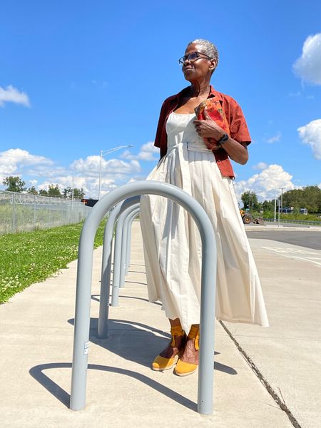 Women's Strappy Pleated Midi Dress /short-sleeve eyelid button front shirt - Future Collective with Reese Blutstein

#LTKunder50 #LTKFind #LTKstyletip