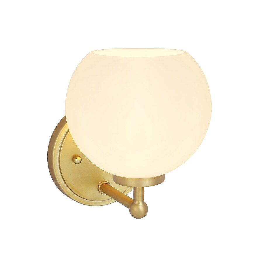 Aspen Creative Corporation  5.875-in 1-Light Gold Transitional Vanity Light | Lowe's