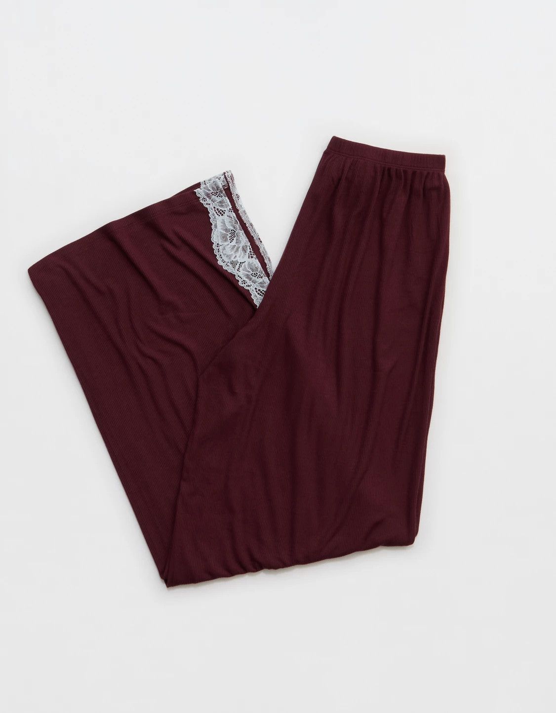 OVERSLEPT by Aerie Real Soft® Ribbed Trouser PJ | Aerie