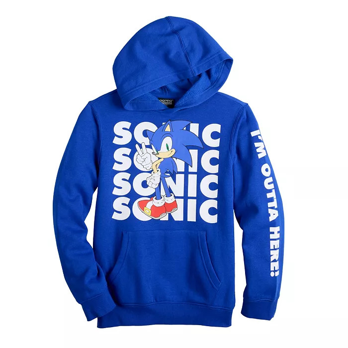 Boys 8-20 Sonic "I'm outta here" Hoodie | Kohl's