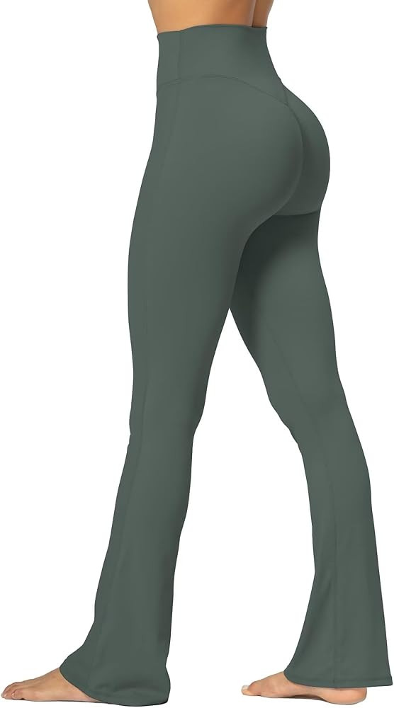 Sunzel No Front Seam Mini Flare Leggings for Women, Invisible Butt Scrunch Flared Yoga Pants with... | Amazon (US)