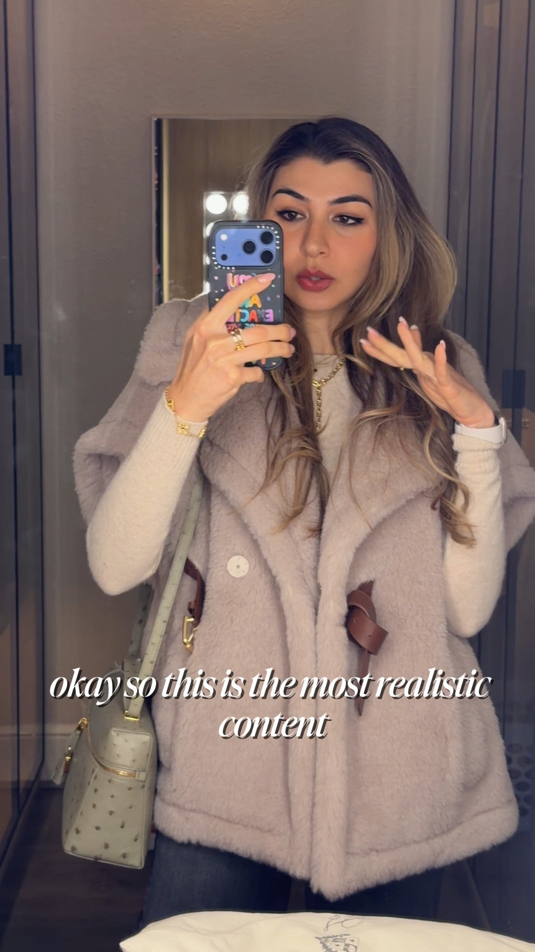 Taking my Maxmara teddy vest for a walk while its still cold so no time for keeping up with my mess 🙈 anyhow still feel 10/10 with this makeup and outfit ❄️

#LTKBeauty #LTKgrwm #LTKdayinmylife