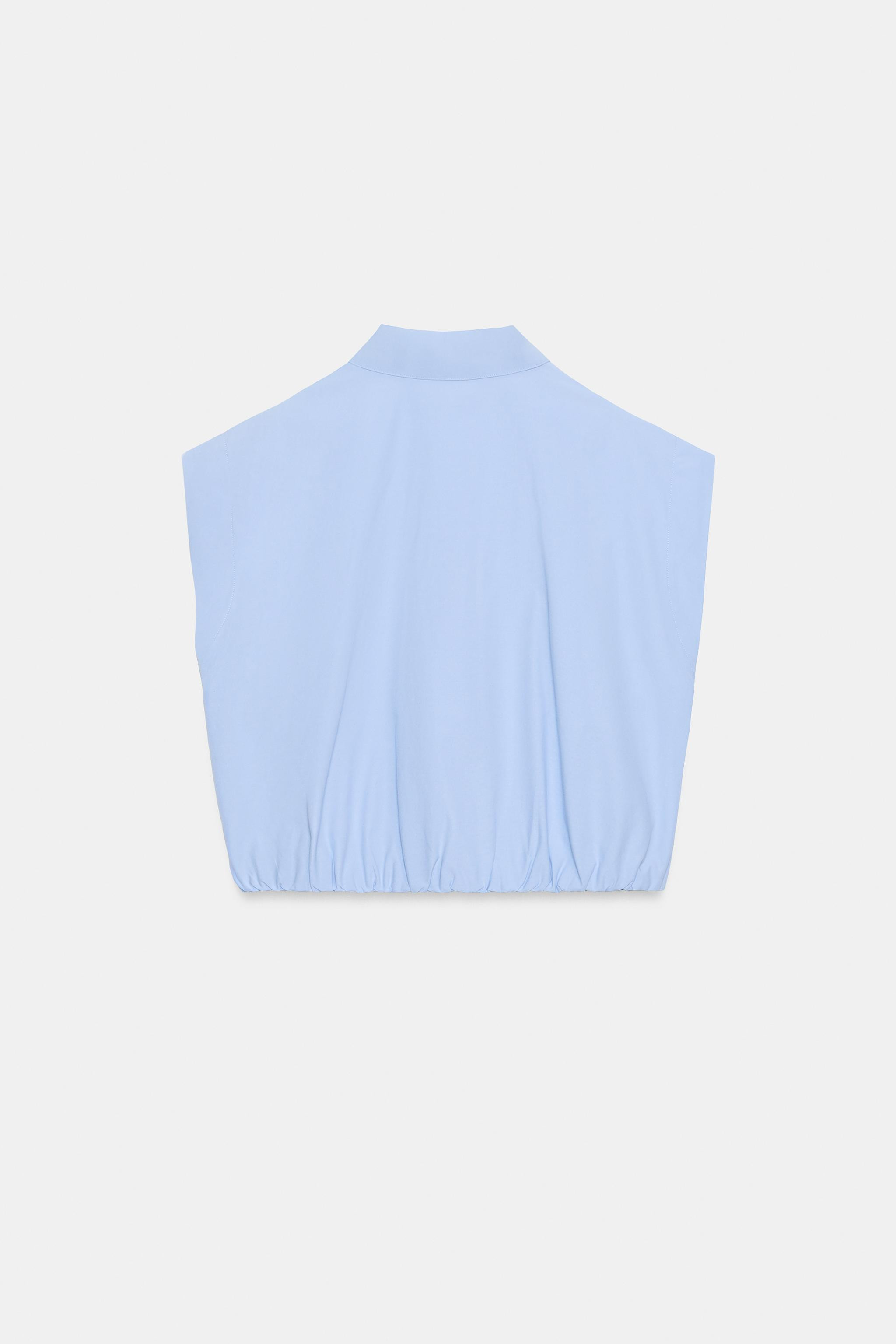BALLOON CROPPED SHIRT | Zara US