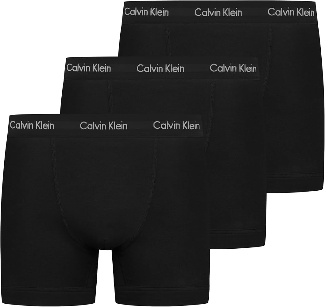 Calvin Klein Men’s 3 Pack Trunks with Logo Waistband | Amazon (UK)