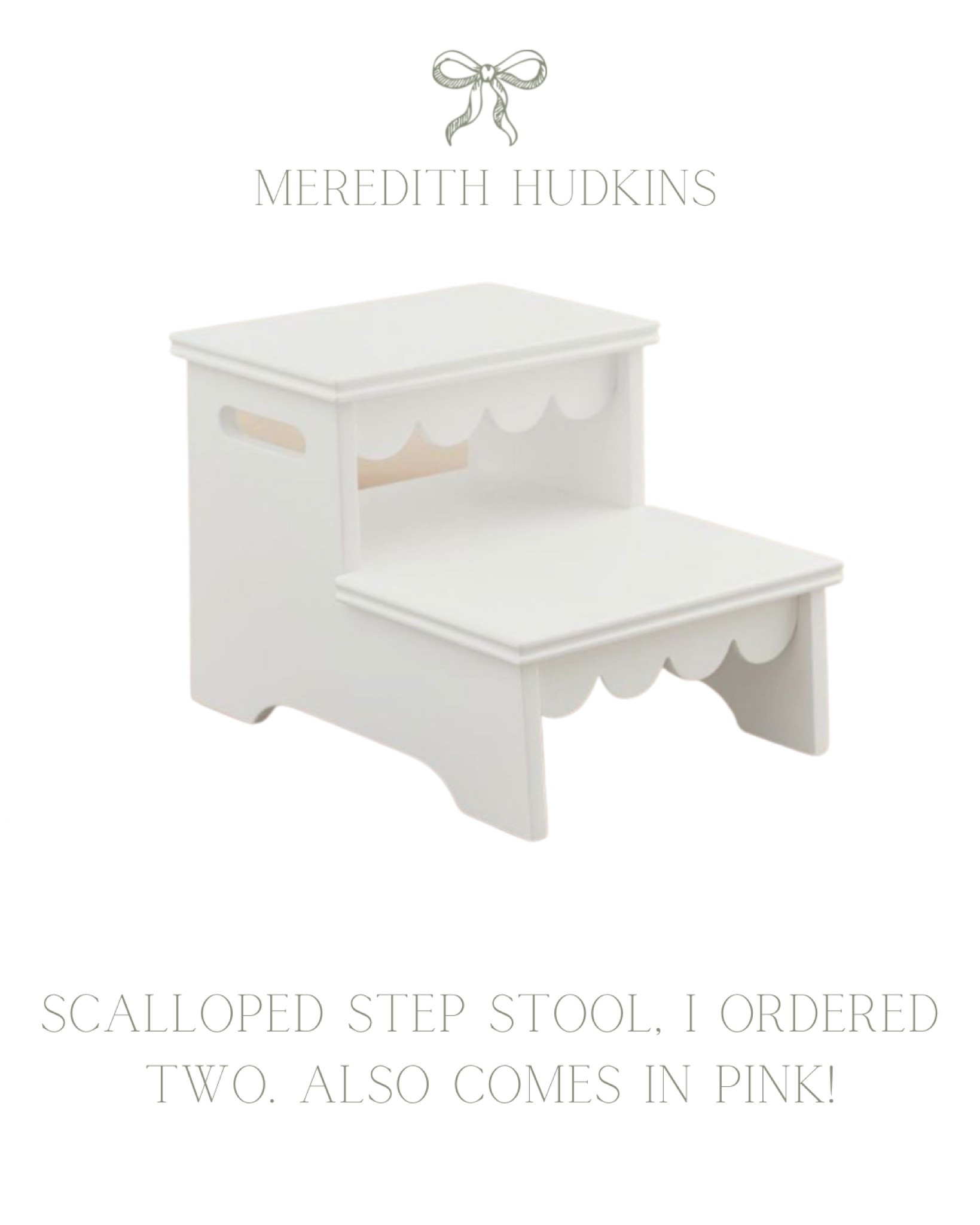 Scallop Double Step Stool curated on LTK