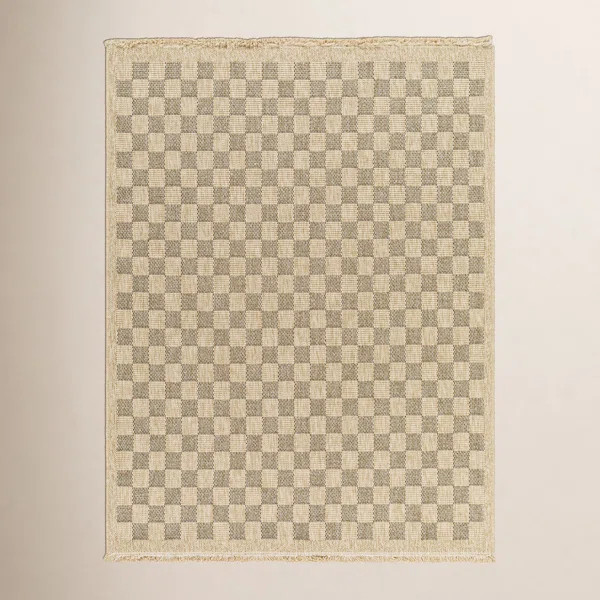Abbie Machine Woven Checkered Area Rug | Wayfair North America