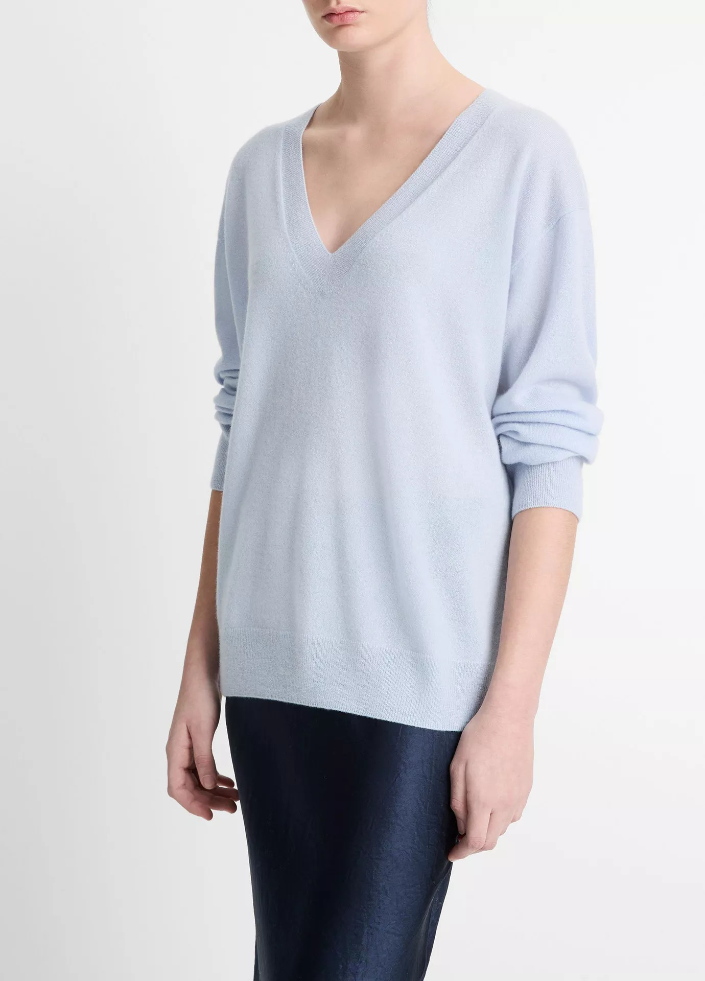 Cashmere-Silk Deep V-Neck Sweater | Vince LLC