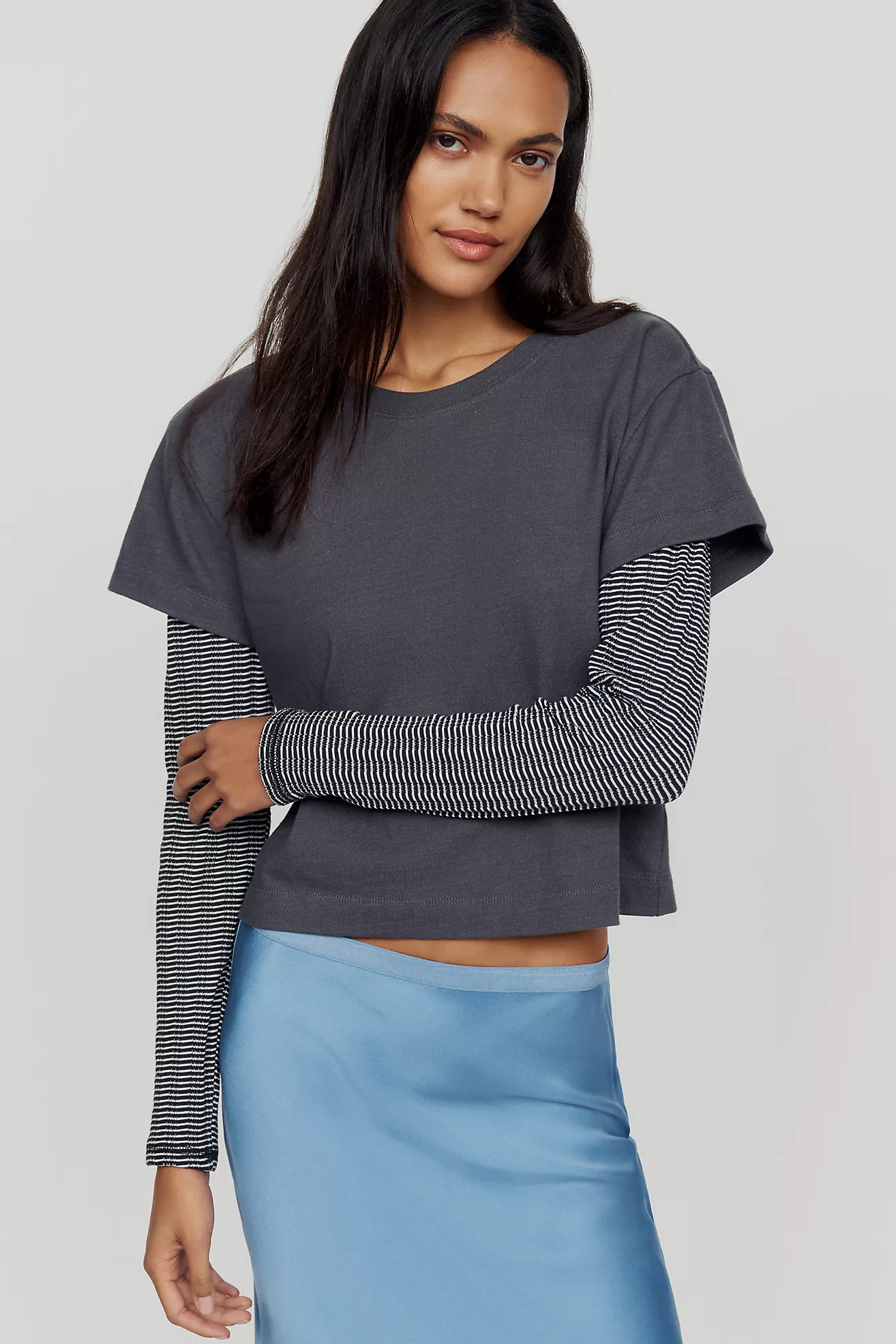 Twofer Long Sleeve Tee | Anthropologie (US)