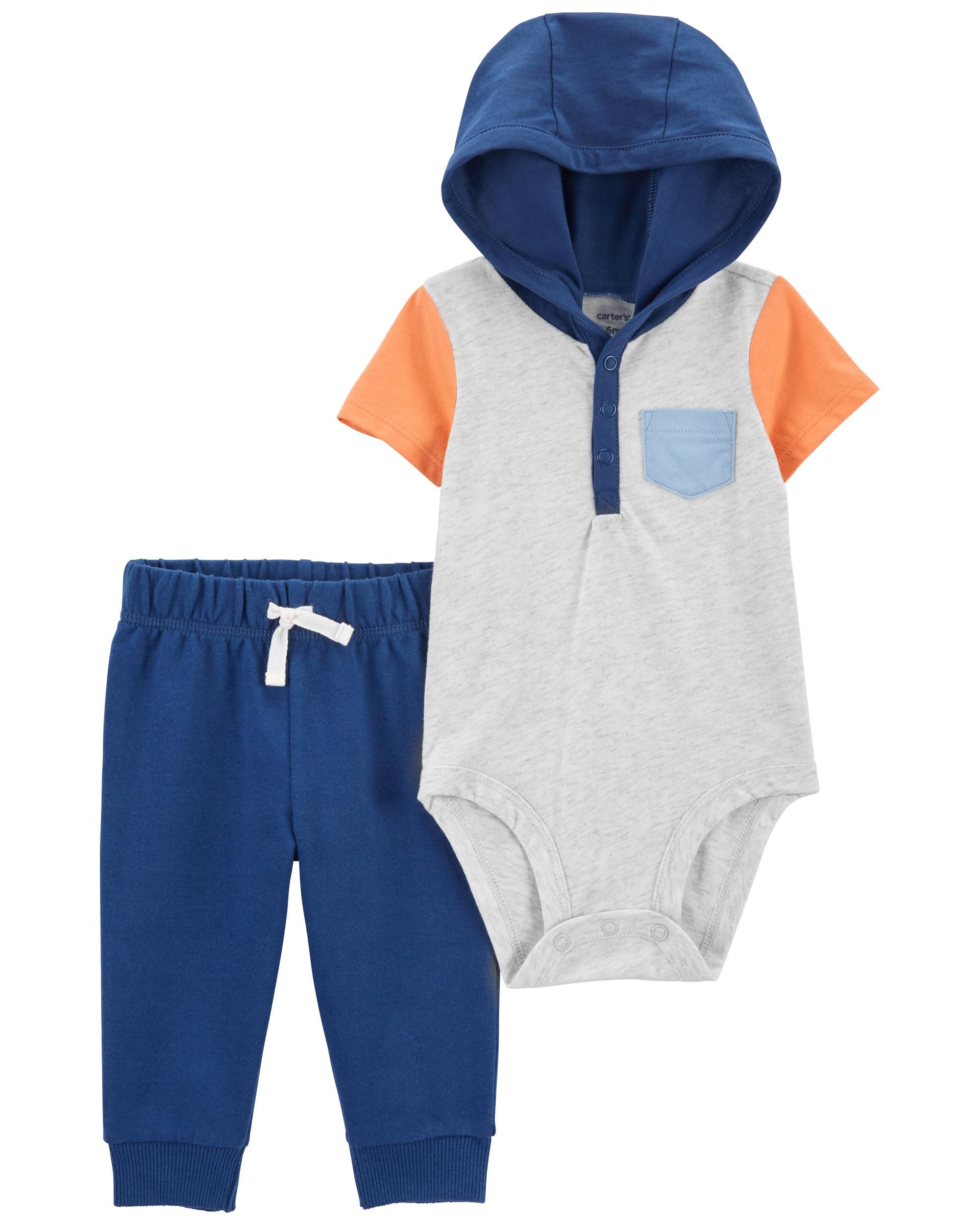 Baby 2-Piece Hooded Bodysuit Pant Set | Carter's