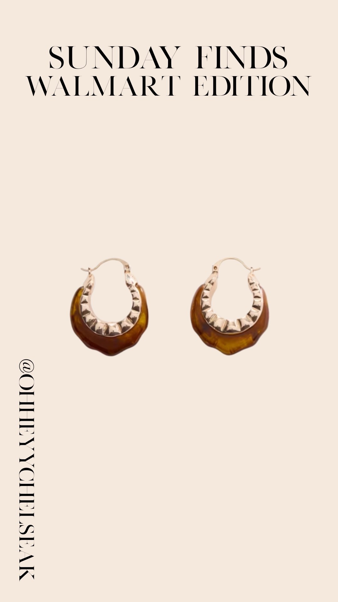 These earrings from Walmart are so cute!!