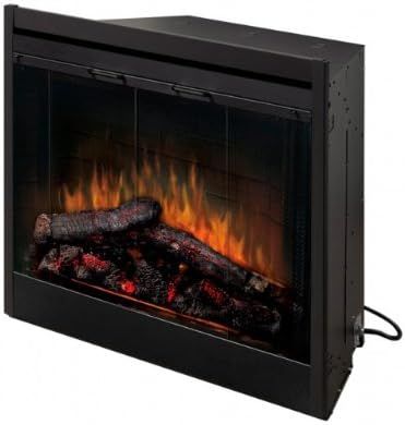 Dimplex BF39DXP 39-Inch Deluxe Built-In Electric Firebox with Resin Logs and Brick Backing | Amazon (US)