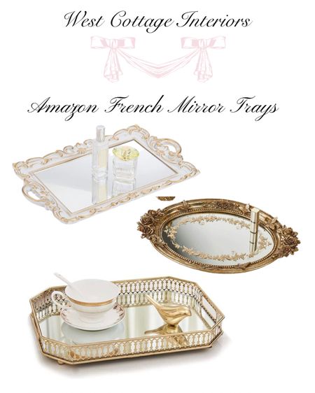 Amazon French Gold mirror perfume trays 


Gold mirror tray decor / french home decor / Parisian home decor / gold tray / amazon finds 

#LTKstyletip #LTKFind #LTKhome