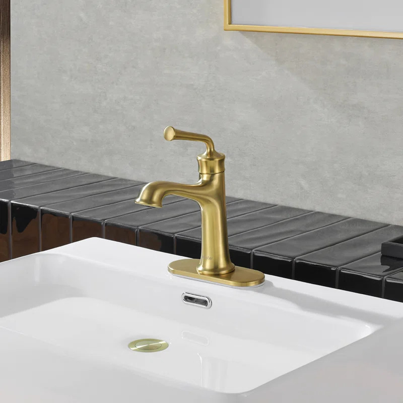 Single Hole Bathroom Faucet with Drain Assembly | Wayfair North America
